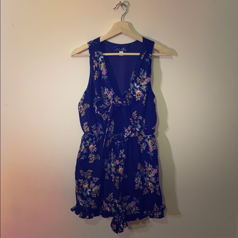 Floral Jumper with Bow Tie Front